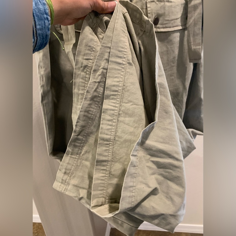 Free People Julien Wide Leg Chino Trousers size Large - Picture 11 of 14